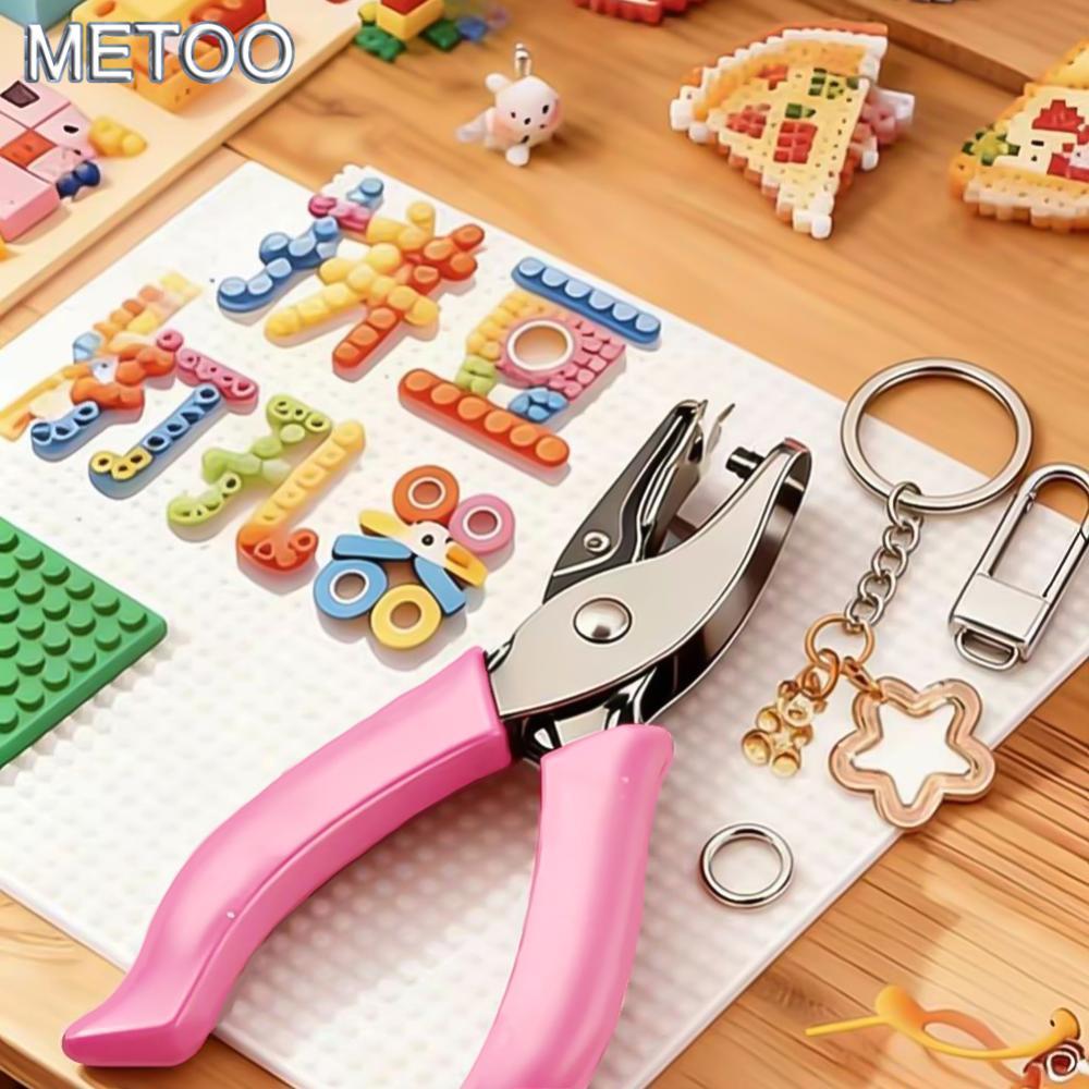 MT 1PC 1.5 / 3 / 6MM Máy đục lỗ thủ công cho hạt Perler Công cụ đục lỗ tròn kim loại nhỏ cho tài kho