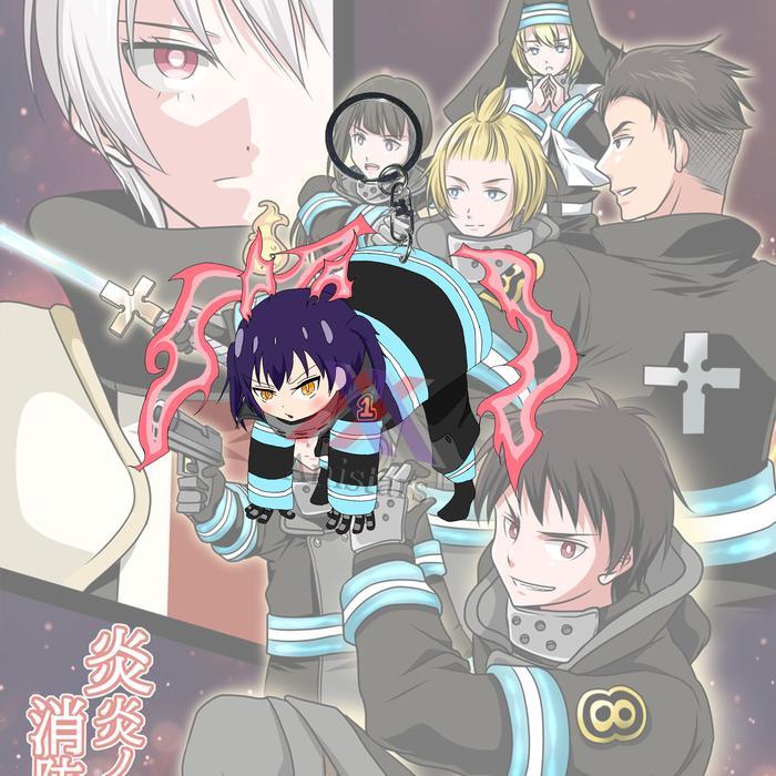 Gantungan Kunci Fire Force Tamaki Kotatsu - Ganci - Anime