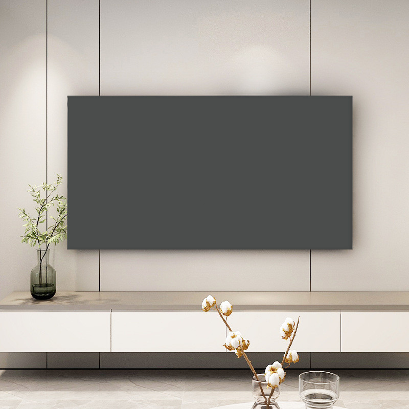 32inch Co Giãn TV Bao 40 Inch Màu Trơn TV Bụi 55 Inch 60 Inch 70 Inch Treo Tường Để Bàn Vải Đa Năng