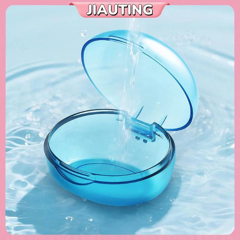 Jiauting Di Động Răng Giả Khay Hộp Nha Khoa Giữ Răng Aligner Nẹp Hộp Răng Hộp Đựng Răng Giả Hộp Bảo 