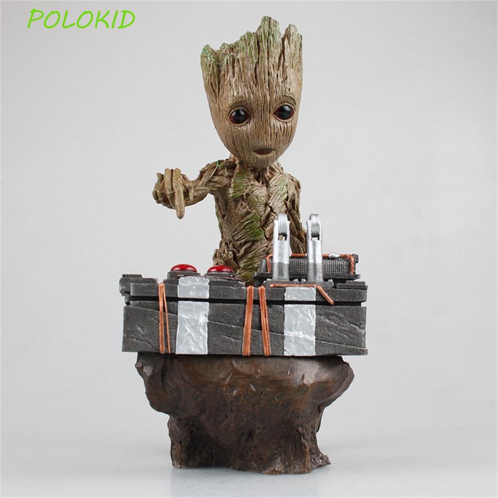 Phim POLOKID Baby Groot Đồ Chơi Dễ Thương Nhân Vật Cho Trẻ Em Trang Trí Bàn Làm Việc Hình Groot