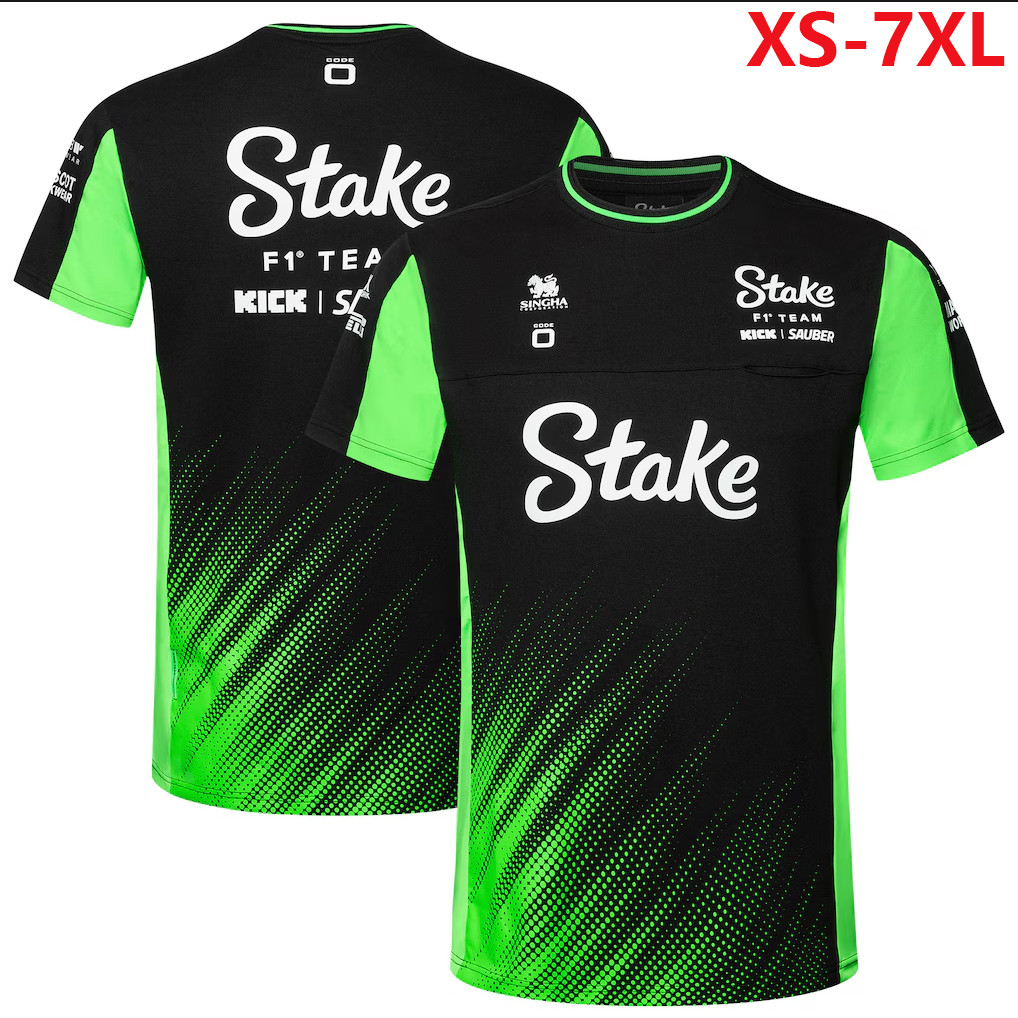 2026 Áo thun ngắn tay Unisex F1 mới + F1 Stake Sauber Team Jersey