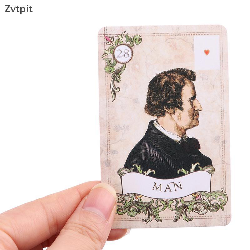 [ZVP] Old Style Lenormand Oracle Card Party Prophecy Bói toán Board Game GHB