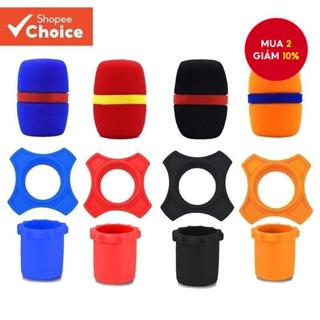 Micro Bọt Biển Tay Chống Lăn Mic Bảo Vệ Vòng Thanh Silicon Không Dây Cầm Tay Cho Mic KTV DJ Thiết Bị