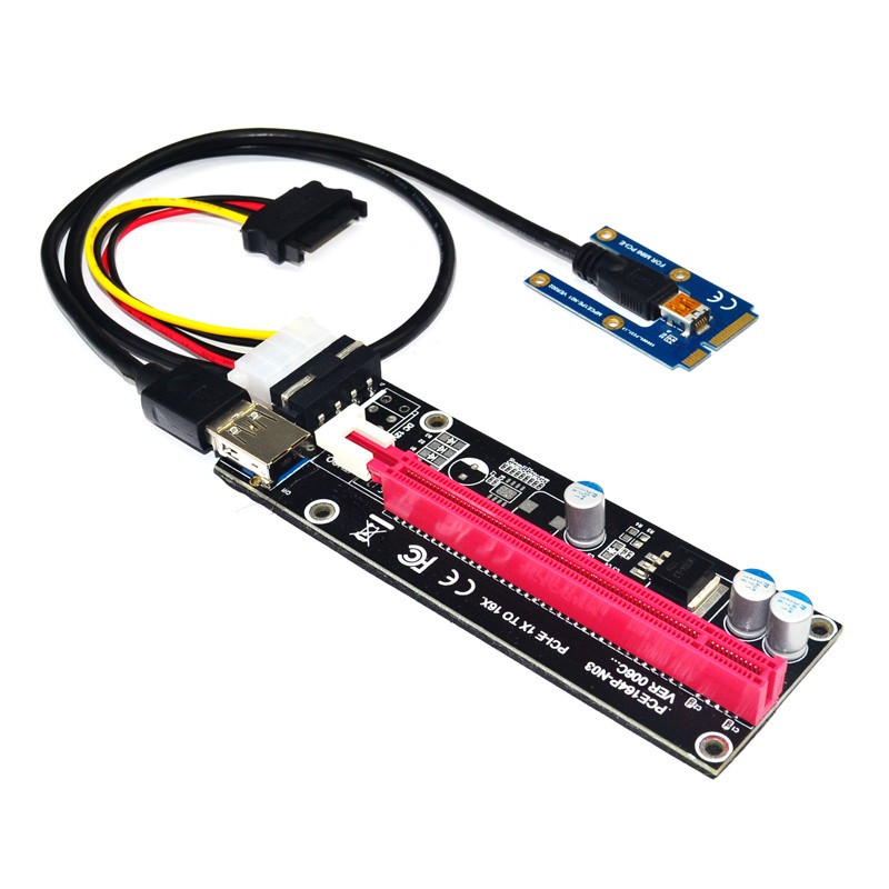 Mini PCIe sang PCI express 16X Riser cho máy tính xách tay Card đồ họa bên ngoài EXP GDC BTC Antmine