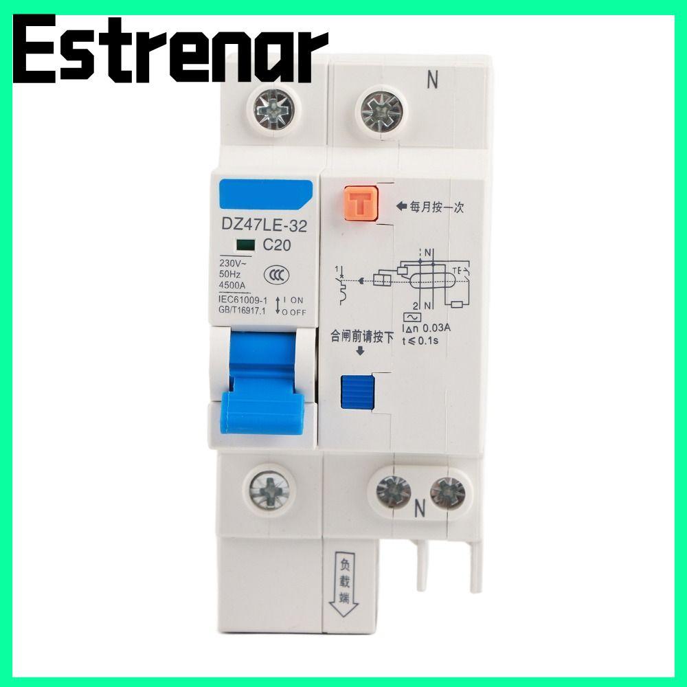 Bộ ngắt mạch bảo vệ ESTRENAR, Bộ ngắt mạch 16A / 20A / 32A 230V, RCCB DZ47LE-32 1P + N DZ47LE-32 1P 