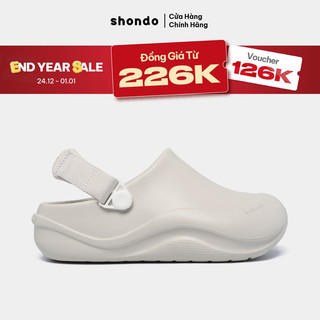   NEW ARRIVALS   Giày Clog Suke thoải mái sục nhựa đúc nam nữ màu trắng SUK0009 