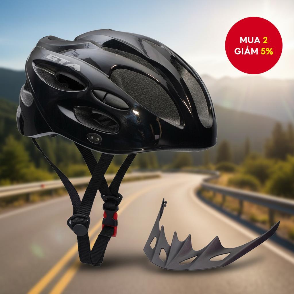 Mũ bảo hiểm xe đạp leo núi với đèn LED - An toàn khi đạp xe ban đêm, MTB GTA