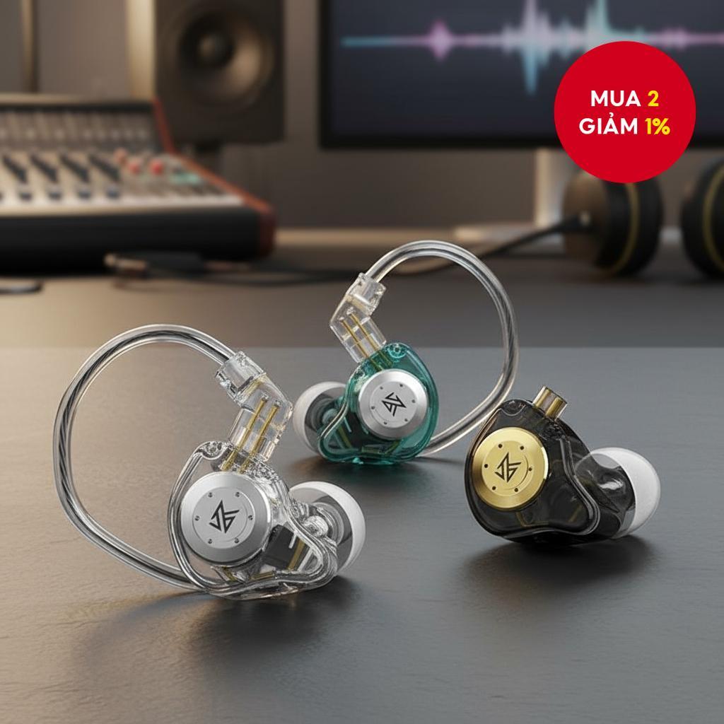KZ EDX Pro Dynamic In Ear Monitor Tai Nghe Có Dây, Âm Bass HiFi Stereo, Chơi Game, Nghe Nhạc, Chống 