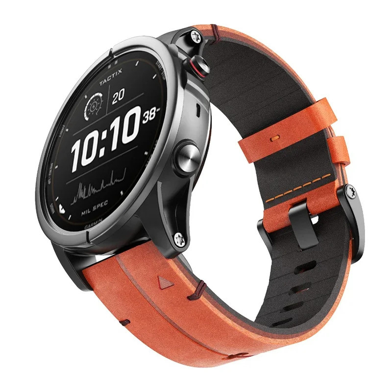 Dây da 1: 1 Quickfit 26mm 22mm cho Garmin Fenix 7 7X Pro / Epix Pro (Gen 2) 47mm 51mm / Forerunner 9