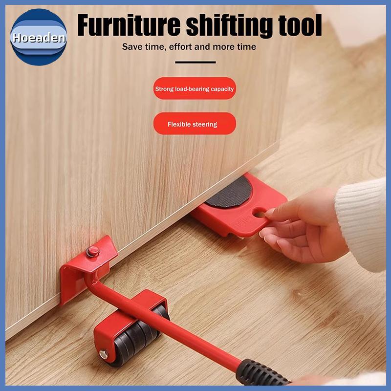 Hoeaden Hạng Nặng Nội Thất Nâng Dụng Cụ Vận Chuyển Nội Thất Mover Bộ 4 Di Chuyển Con Lăn 1 Bánh Than
