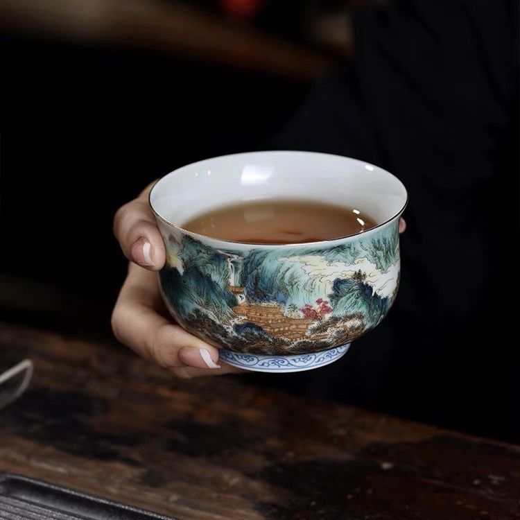 Jingdezhen Qichengtang Men Caifuchun Mountain Dweller Cup Master Cup 60105