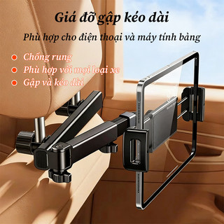 Giá Đỡ Máy Tính Bảng Ô Tô Gắn Sau Ghế - Điều Chỉnh Phù Hợp Cho Điện Thoại & Ipad 4.7-12.9 inch