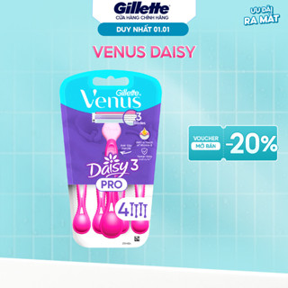  Dao cạo Nữ GILLETTE Venus Daisy 3 Pro Vỉ 4 Cây 