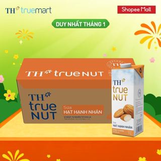  Thùng Sữa Hạt Hạnh Nhân TH true NUT milk 1L  12 Hộp  