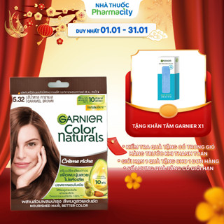  Kem nhuộm tóc GARNIER màu 5.32 Nâu Caramel 30ml+30g gói 