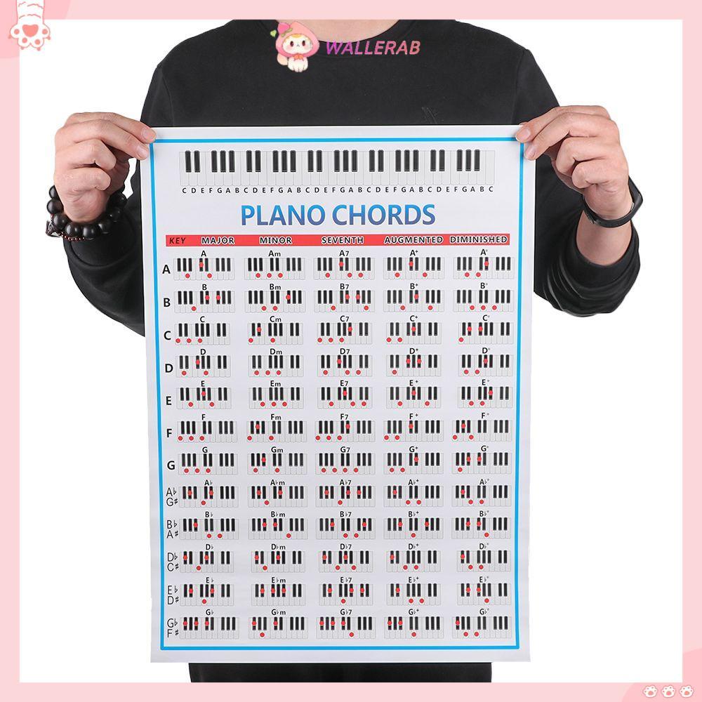 WALLERAB Tablature Piano Chords Trẻ Em Quà Tặng Bàn Phím Nhạc Cụ Lớn 88 Phím Người Mới Bắt Đầu