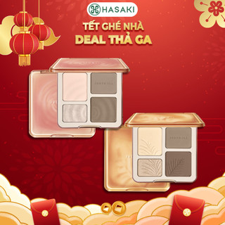   DAILY  Bảng Highlight Và Tạo Khối Judydoll Highlight & Contour Palette 4 Màu 9g Hasaki Sản Phẩm Chính Hãng 