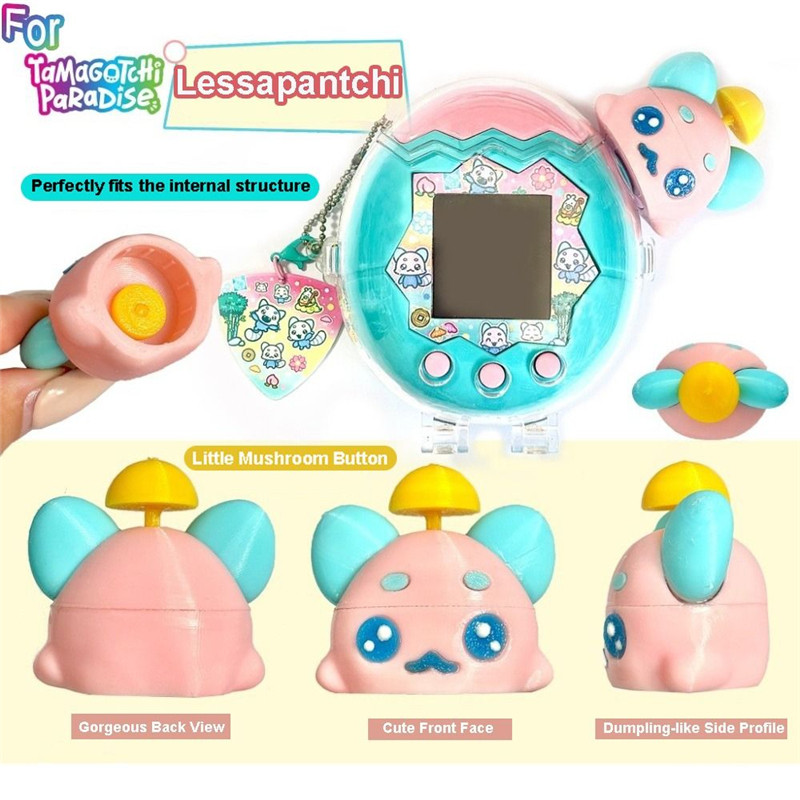 Dành Cho Tamagotchi Paradise 3D In Núm Nắp Lessapantchi Núm Bảo Vệ Nút Bao PETG DIY Trang Trí Thú Cư