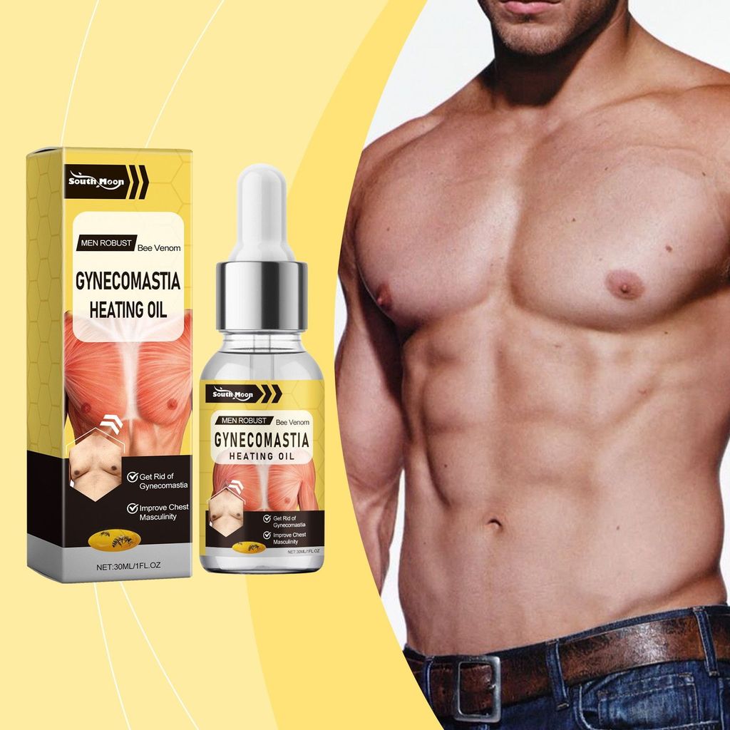 New Product#SOUTH MONTH Men's Chest Care Essential Oil Breast Firming Lifting Nourishing Skin Elasti