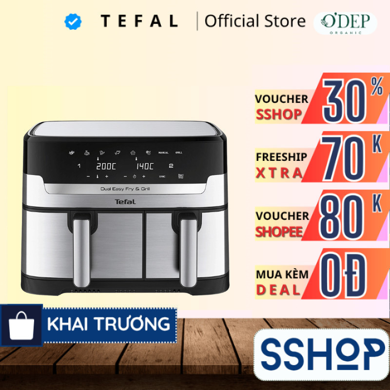 Nồi chiên không dầu Tefal 8.3 lít EY905D10 - SSHOP SSO