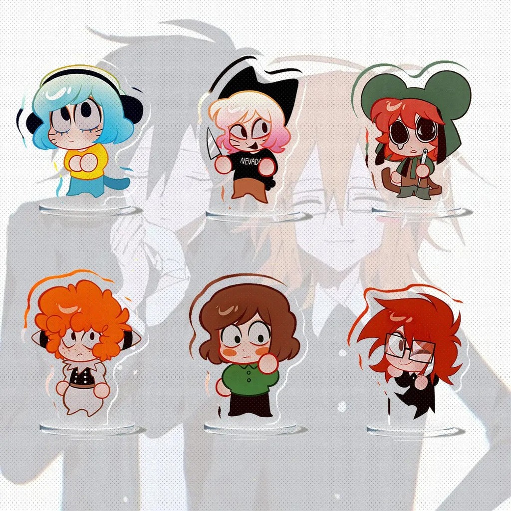 Mô hình Standee Ranfren Acrylic trang trí bàn học phụ kiện Anime Randal Luther xinh xắn làm quà tặng