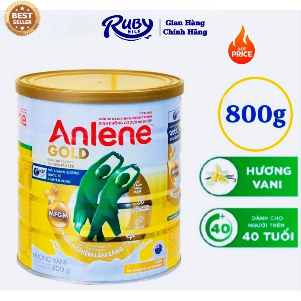 Sữa bột Anlene Gold 5X Hương Vani 800g