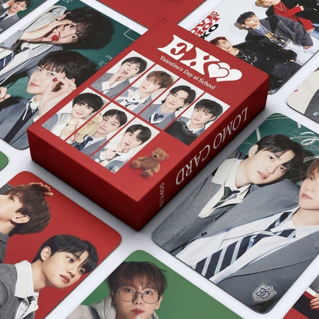 Phong Cách Mới Giảm Giá EXO Kết Hợp Laser Photocard 50 Miếng Bên Baekhyun Zhang Yixing Park Chanyeol