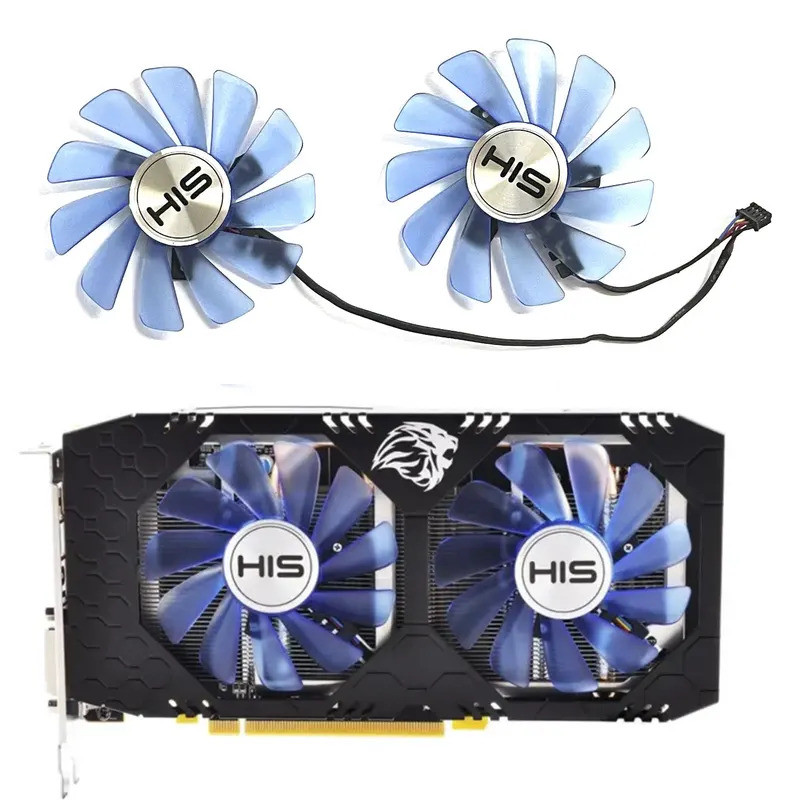 Kankeirr 85MM 4 chân FDC10U12S9-C 0.45A RX 570 GPU VGA quạt làm mát cho RX 570 IceQ x 4GB 8GB RX470 