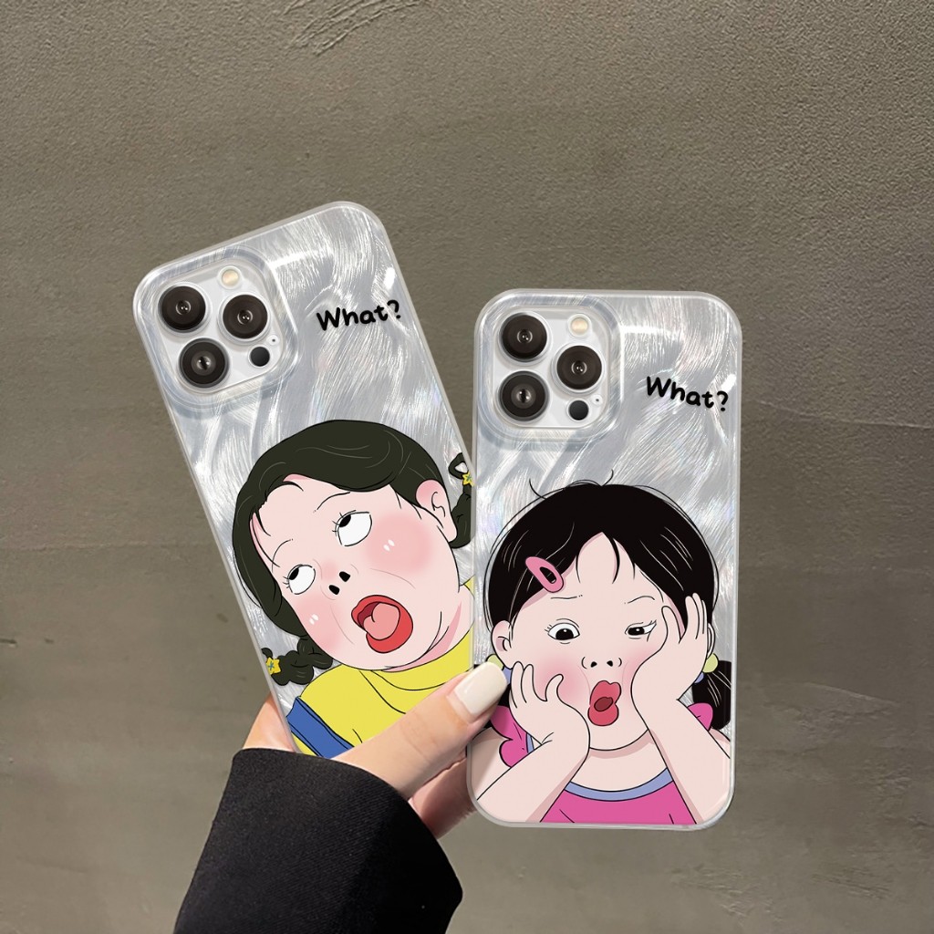 Ốp Lưng iPhone Silicon What What Ánh Bạc, Chống Sốc,Bảo Vệ Camera - iP 7/8/X/XS/XR/11/12/13/14/15/16