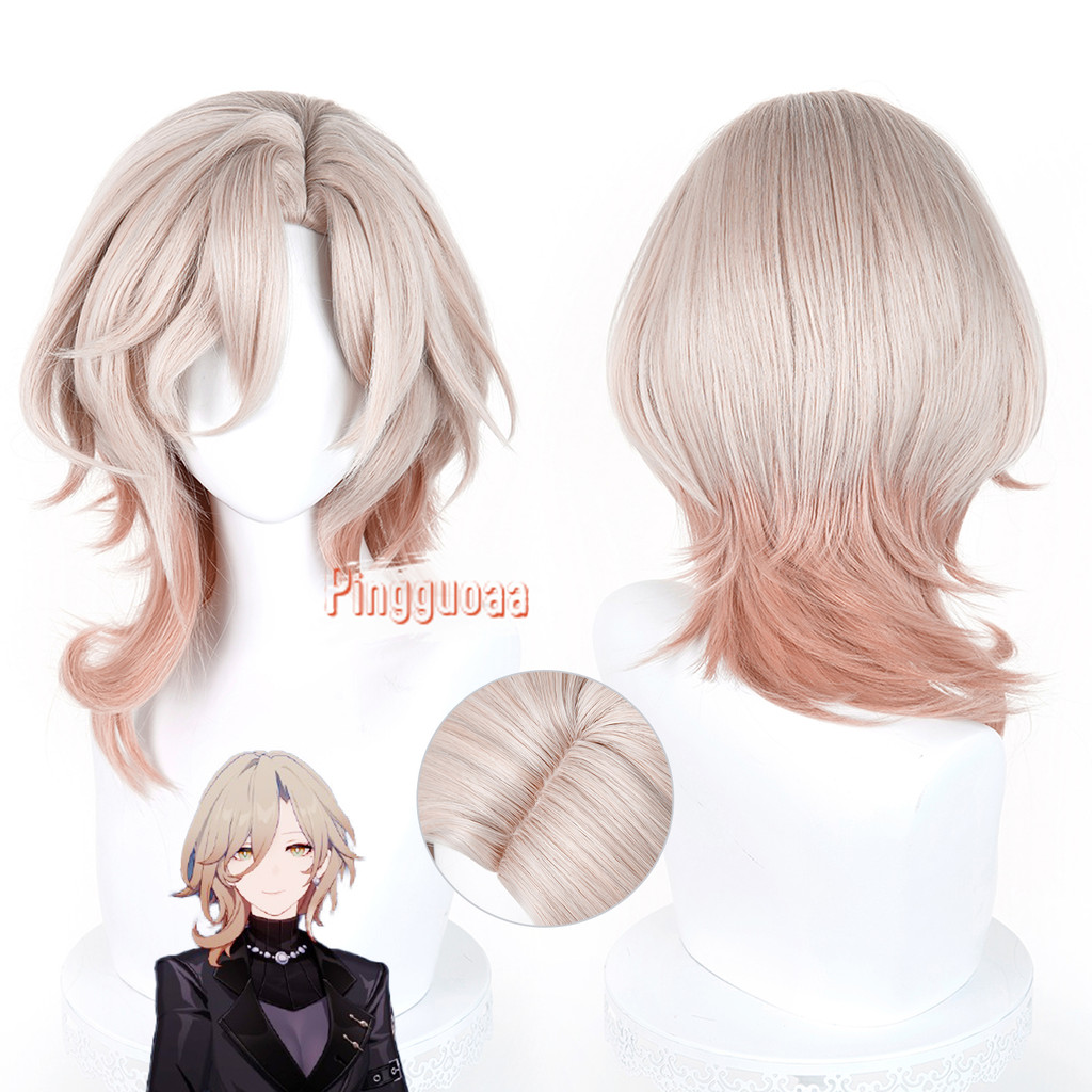 Manmei Tóc giả cosplay Honkai Star Rail HSR Kuchiba - 45cm ngắn, đa màu sắc Anime, chịu nhiệt