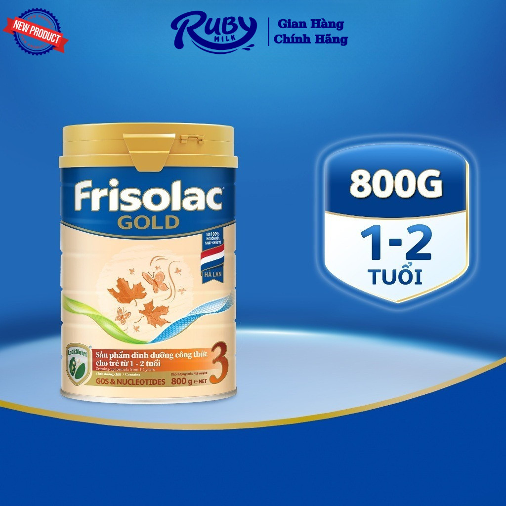 Sữa Bột Frisolac Gold 3 800G/850G cho bé từ 1-2 tuổi