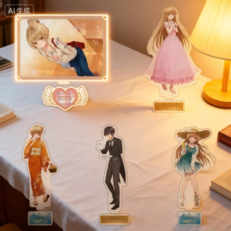 Standee anime Thiên Sứ Nhà Bên Shiina Mahiru Fujimiya Amane mô hình acrylic trang trí bàn học quà tặ