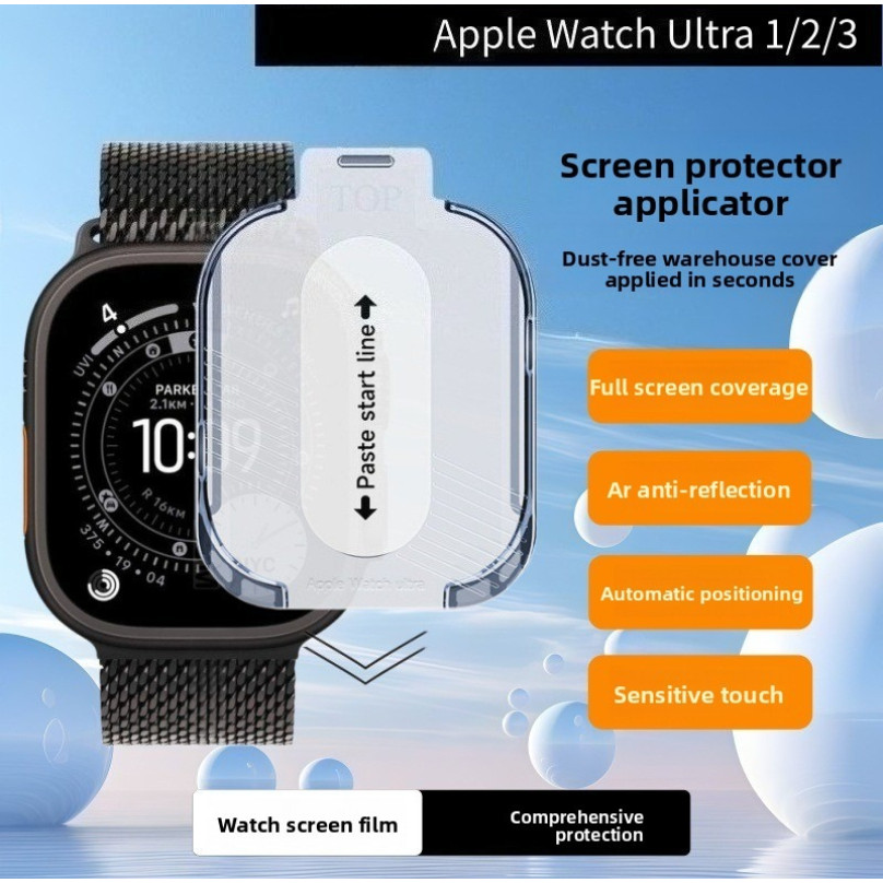 Kính cường lực bảo vệ màn hình đồng hồ thông minh 9H độ phân giải cao cho Apple Watch Ultra1 / Ultra