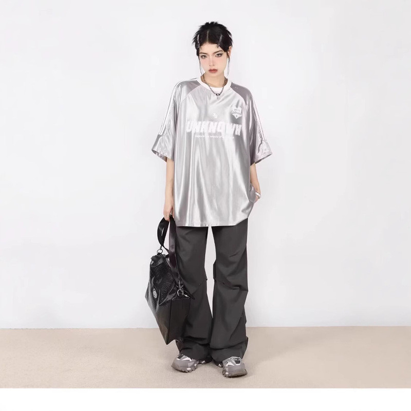 Áo Thun Nữ Mùa Hè Style Retro Raglan