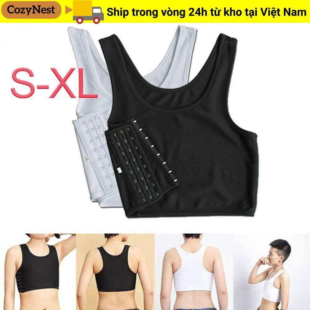 Vest Ngực Flat Tank Tops Style Tomboy