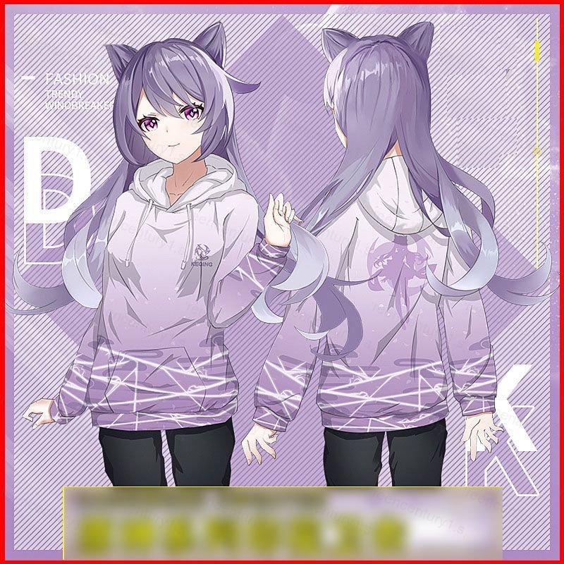 Áo Cosplay Anime Keqing và Hutao - Hoodie Thả Form Phù Hợp Plus Size