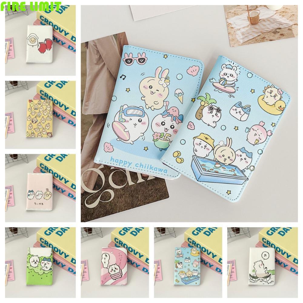 FIRE LIMIT Giá đỡ hộ chiếu Hachiware, Vỏ hộ chiếu Momonga Rakko Chiikawa, Máy bay thời trang Check-i