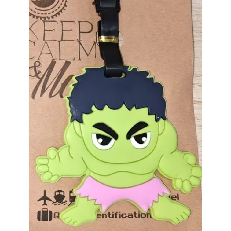 WBUE Travel Essential Boarding Pass Hulk Spiderman Thẻ hành lý