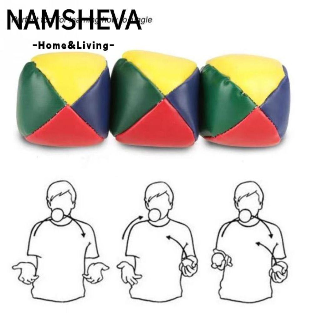 NAMSHEVA 3 Bóng Juggling Học cách Juggle Fun Circus Đồ chơi trẻ em