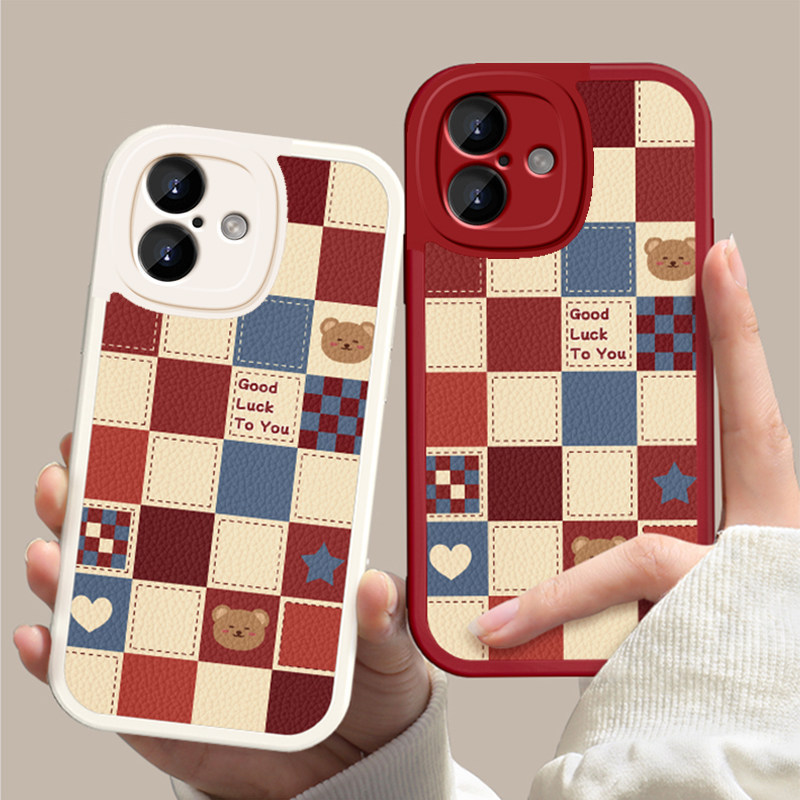 Lưới Gấu Thích Hợp Cho Apple 17 Vỏ Điện Thoại iPhone17Pro Max Vỏ Bảo Vệ Apple 17Air Mới Apple 17Air 