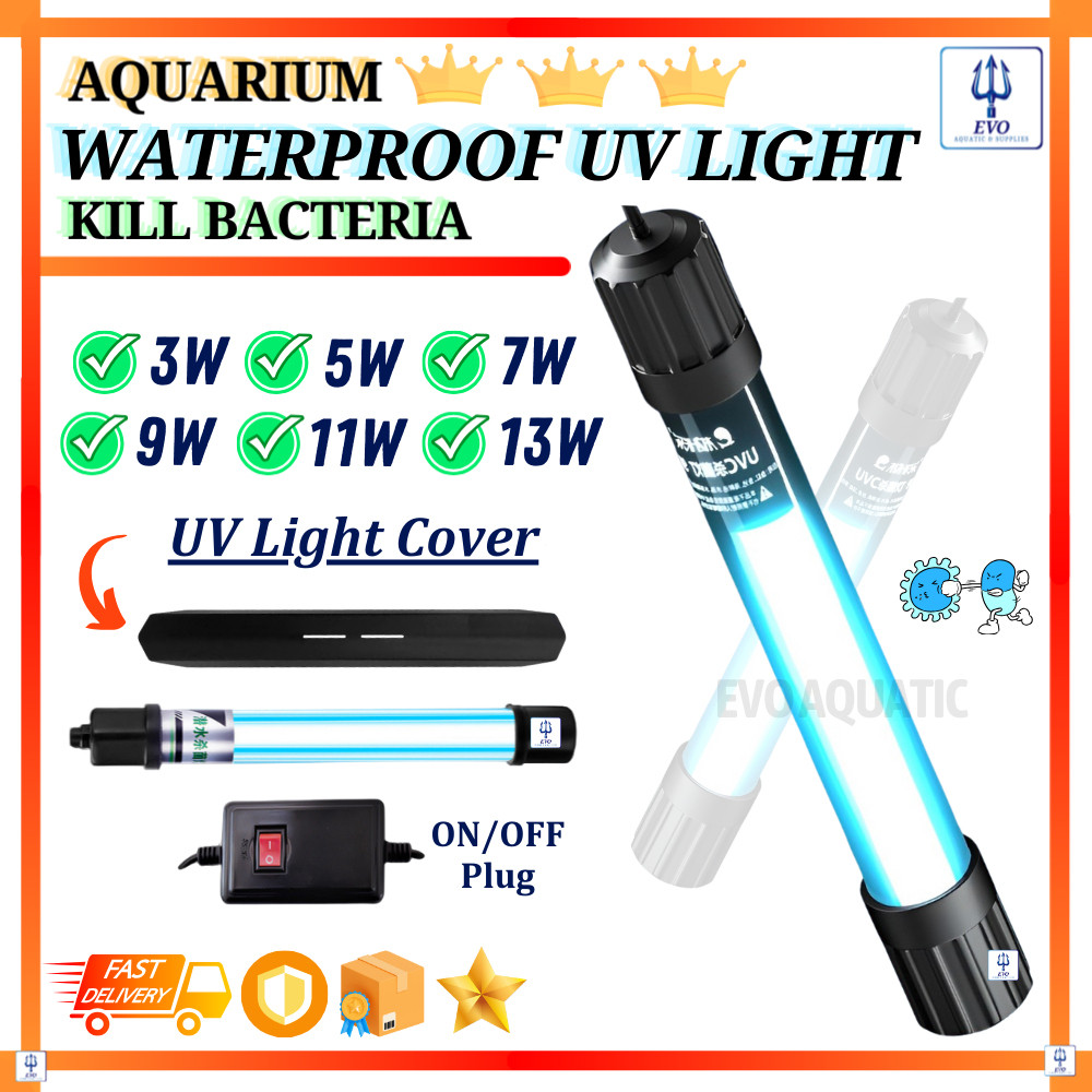 Đèn UV Bể Cá UV Cho Bể Cá UV Khử Trùng Đèn Lọc Nước Ultraviole 3W5W7W9W11W EVO