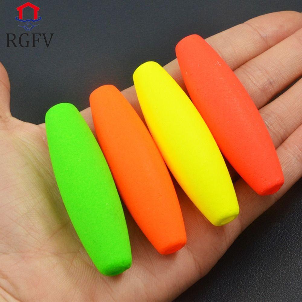 RGFV 10 CÁI xì gà nổi, có phích cắm ống S M L XL Câu cá đúc dài, Phao nổi Độ cứng cao Phao nổi Nút c