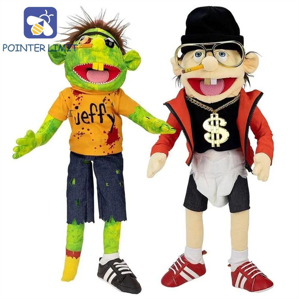 POINTER LIMIT Jeffy Finger Puppet, Movable Mouth Talk Show Muppet Jeffy Hand Puppet, Role-Play Telli