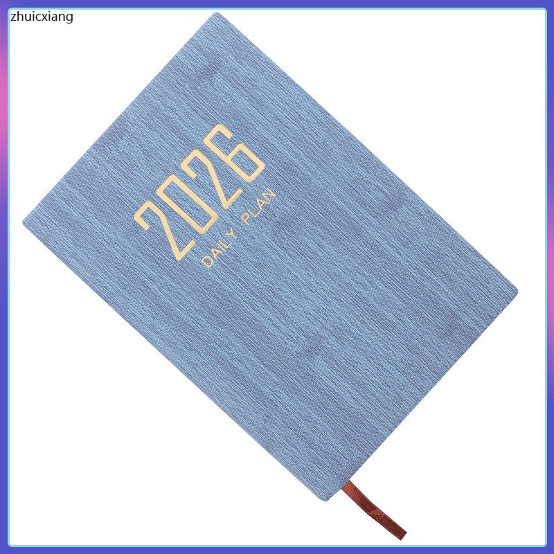 Notepad Notebook 2026 Lịch Chương trình nghị sự Sổ tay 21.00X15.00X1.90CM Sky- zhuicxiang