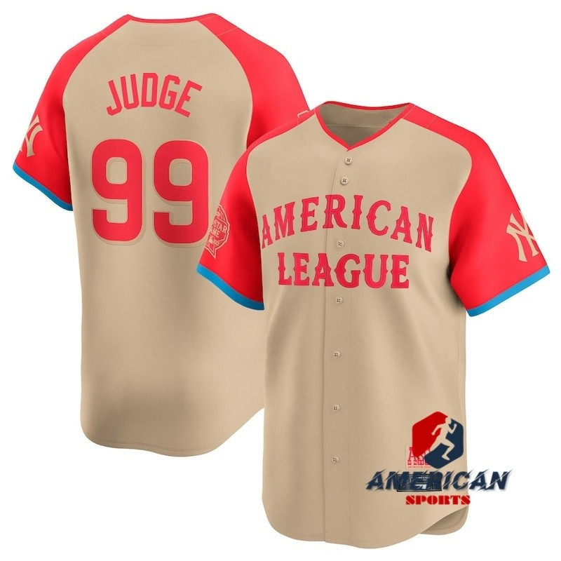 Men 's League Aaron Judge Cream 2024-25 Áo bóng chày All-Star