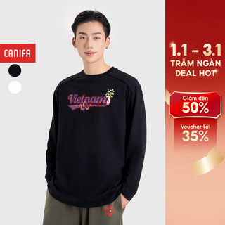  Áo phông dài tay nam có hình in CANIFA MEN 8TL25S001 