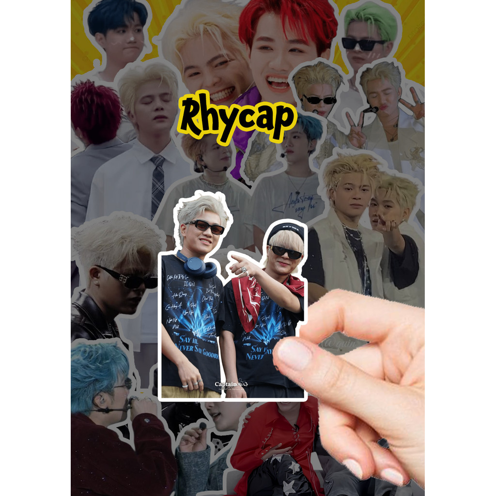 Set 140 Sticker Rhycap ✨ – Cắt sẵn tiện lợi, dán ngay không lo hết – Trang trí cực ngầu cho fan