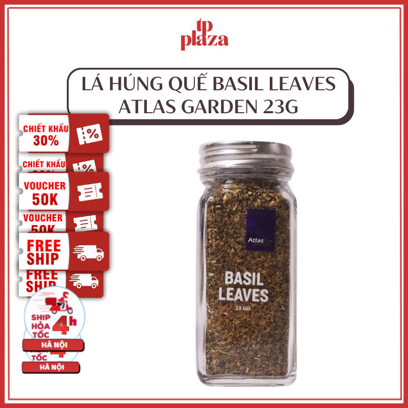 Lá Húng Quế Basil Leaves Atlas Garden 23g