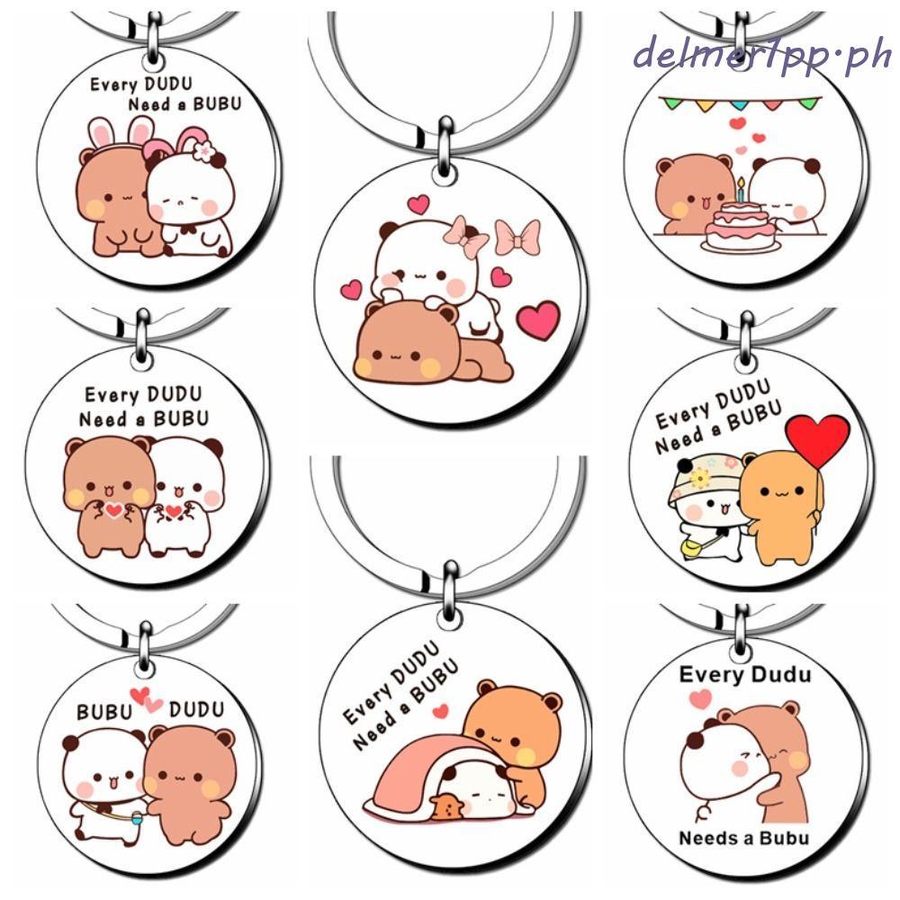 Chuỗi chìa khóa DELMERHOME Bubu Dudu, Mỗi Dudu đều cần Mặt dây chuyền Bubu Panda và Bear Bubu Dudu, 